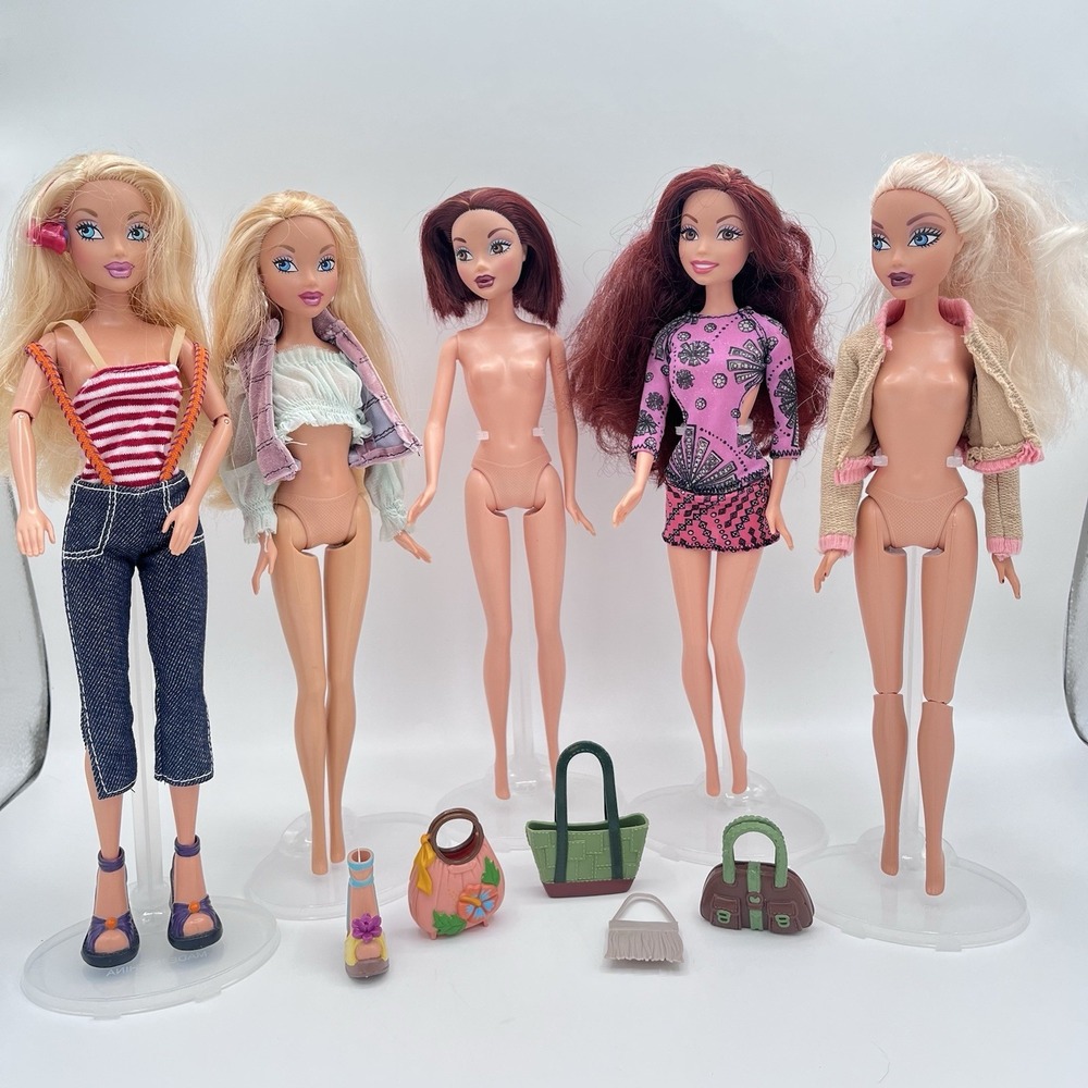 Vintage My Scene‎ Doll Lot Kennedy Chelsea Jammin Jamaica Mattel 2002 2003 Read